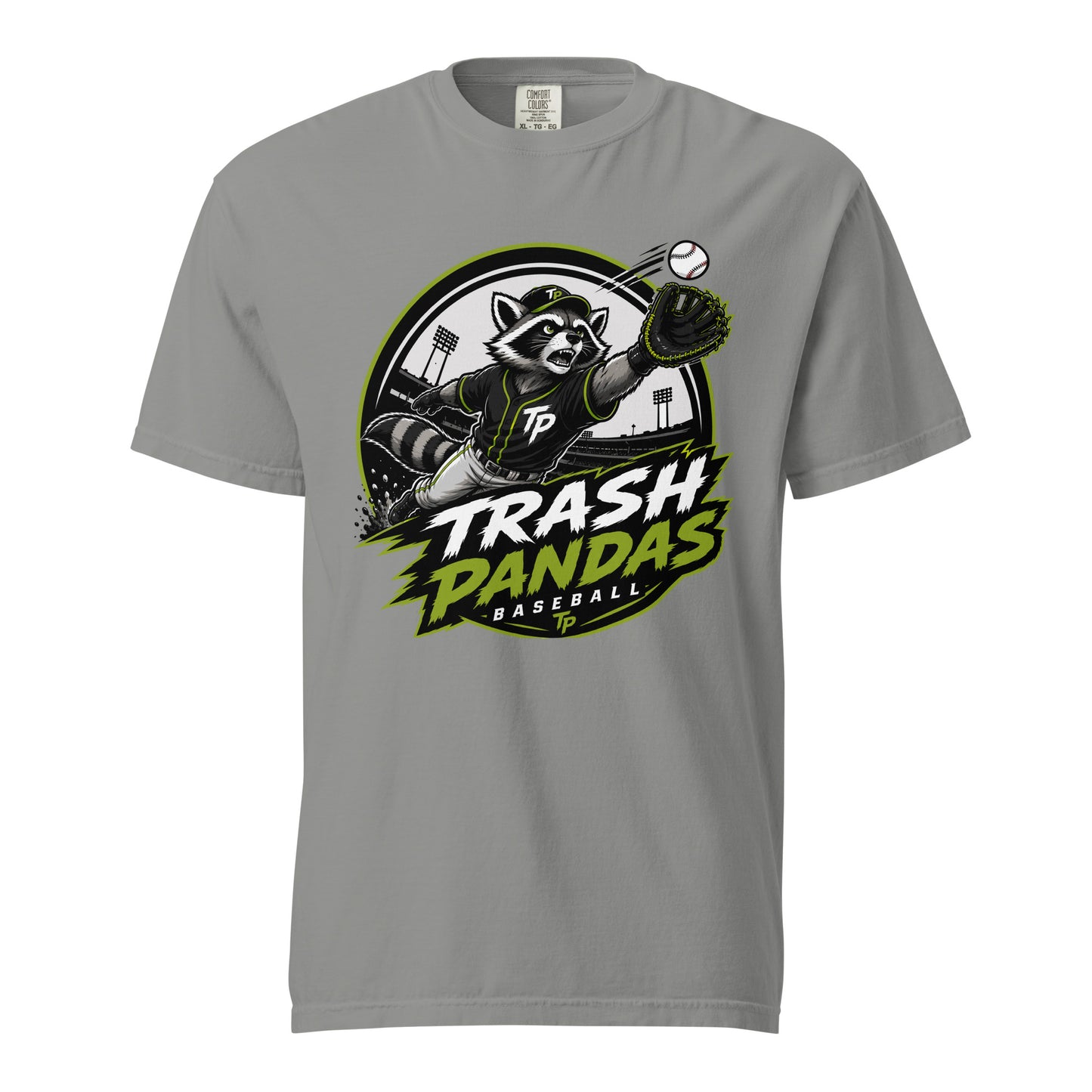 Signature | Comfort Colors T-Shirt | Trash Pandas Baseball Organization | Emblem Logo