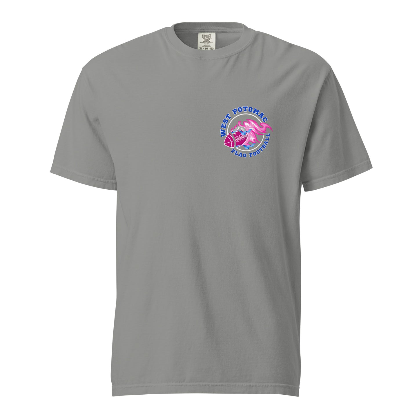 Signature | Comfort Colors T-Shirt | West Potomac Flag Football | Emblem Logo