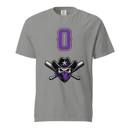 Signature | Comfort Colors T-Shirt | Carolina Outlaws Baseball | Purple Renegades Logo