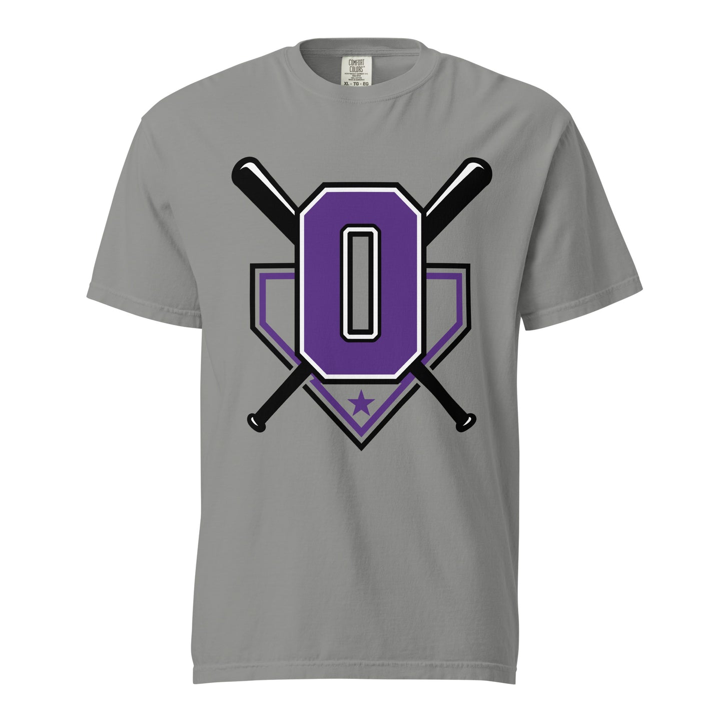 Signature | Comfort Colors T-Shirt | Carolina Outlaws Baseball | Vanguard Logo