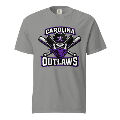 Signature | Comfort Colors T-Shirt | Carolina Outlaws Baseball | Crest Logo