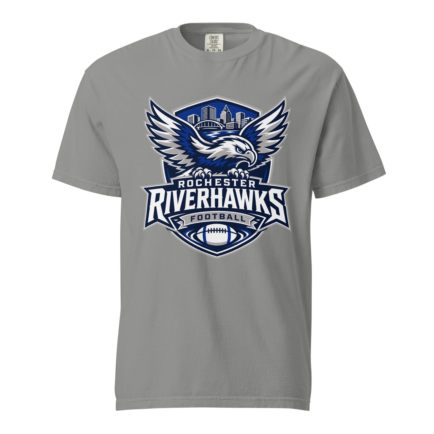 Signature | Comfort Colors T-Shirt | Rochester Riverhawks | Shield Logo