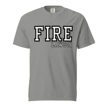 Signature | Comfort Colors T-Shirt | Lawson Fire Department | Script Logo