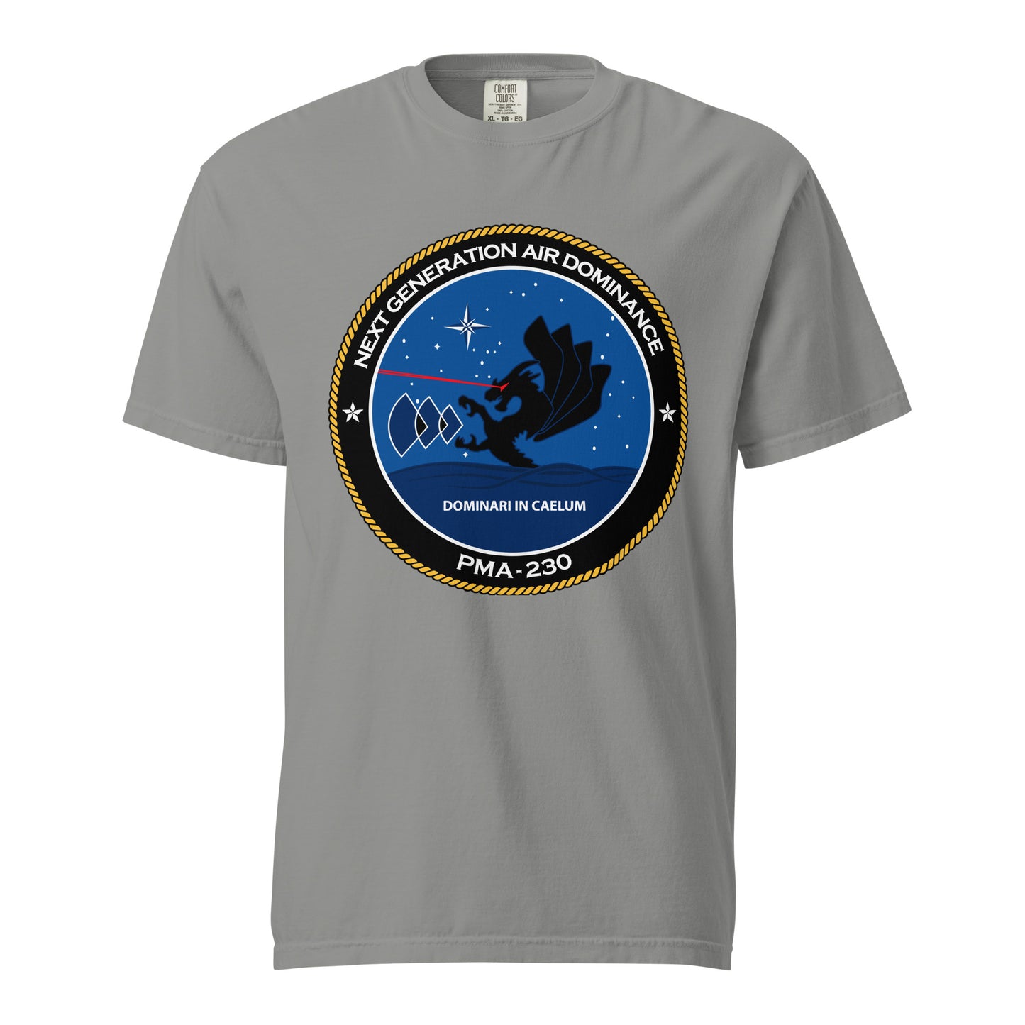 Signature | Comfort Colors T-Shirt | Next Generation Air Dominance | Badge Logo
