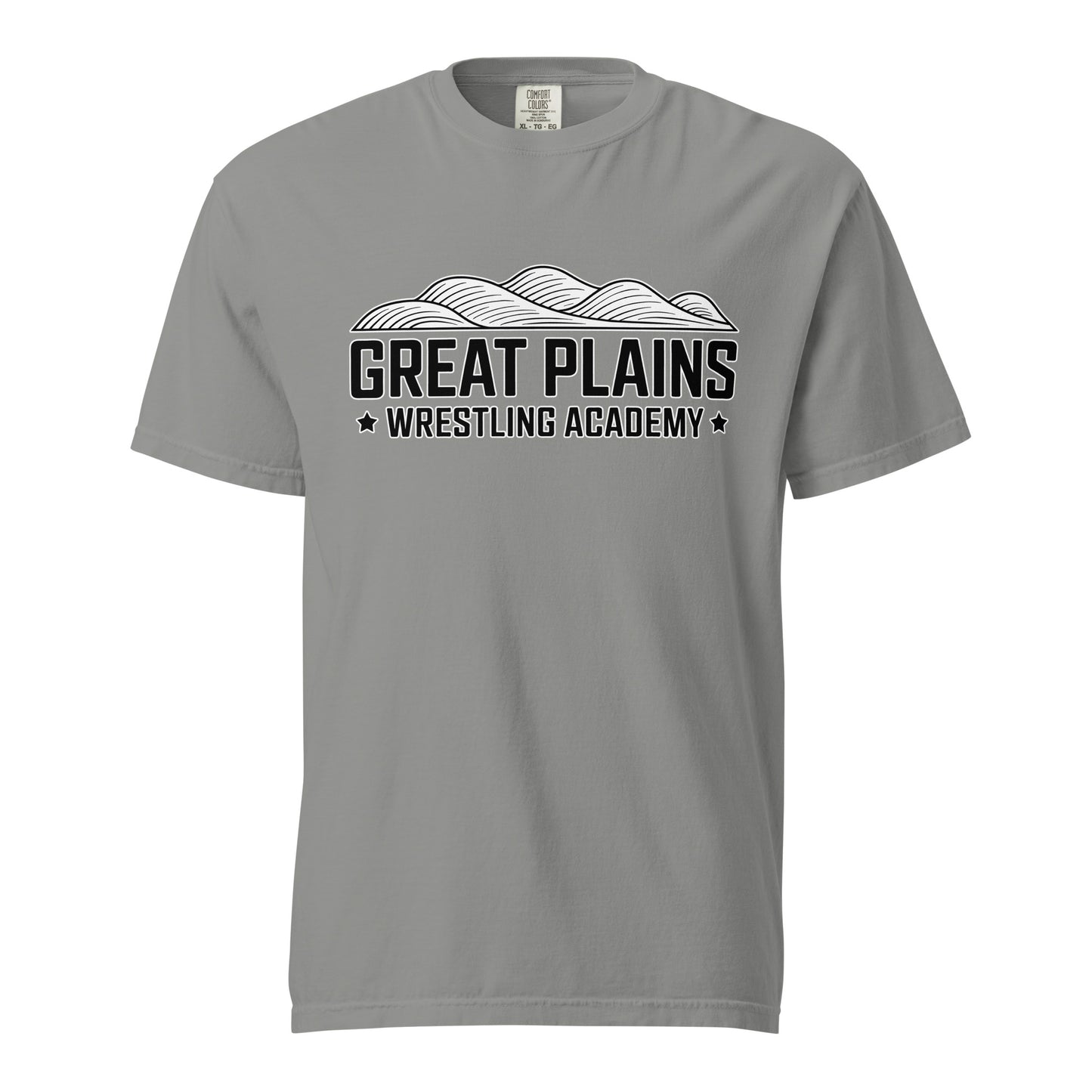 Signature | Comfort Colors T-Shirt | Great Plains Wrestling Academy | Crest Logo