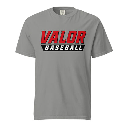 Signature | Comfort Colors T-Shirt | South Bend Valor Baseball | Emblem Logo