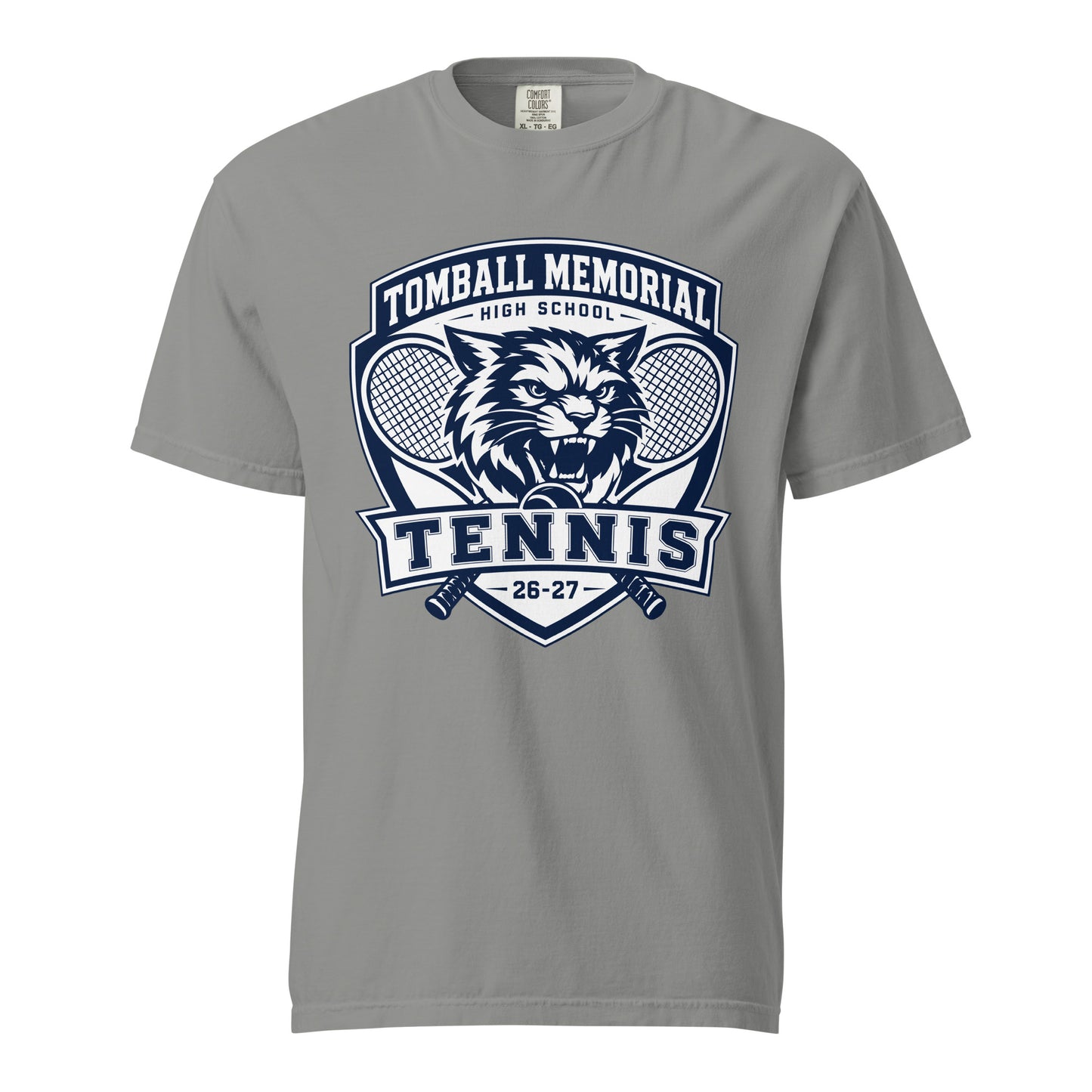 Signature | Comfort Colors T-Shirt | TMHS Tennis | Shield Logo