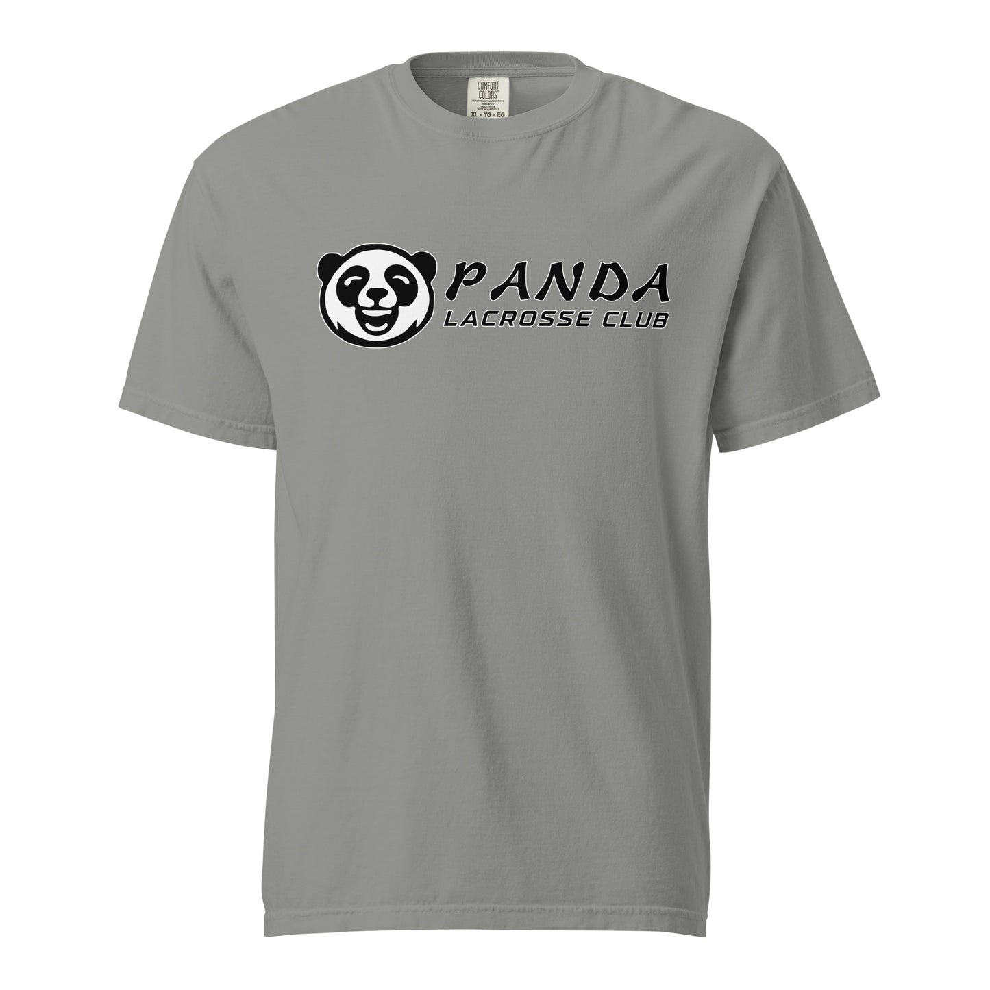 Signature | Comfort Colors T-Shirt | Panda Lacrosse Club | Crest Logo