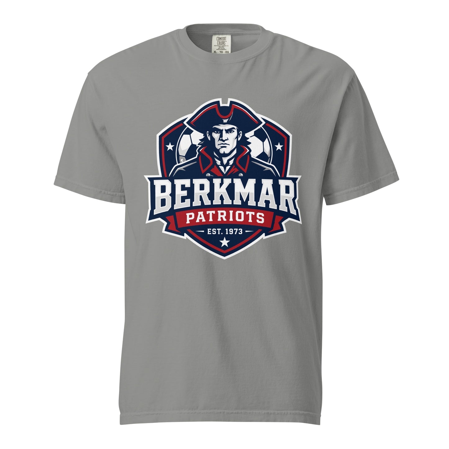 Signature | Comfort Colors T-Shirt | Berkmar High School Soccer | Shield Logo