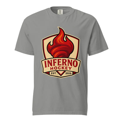 Signature | Comfort Colors T-Shirt | Inferno Hockey | Crest Logo