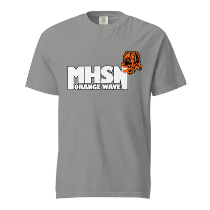 Signature | Comfort Colors T-Shirt | Orange Wave Marching Band | Crest Logo