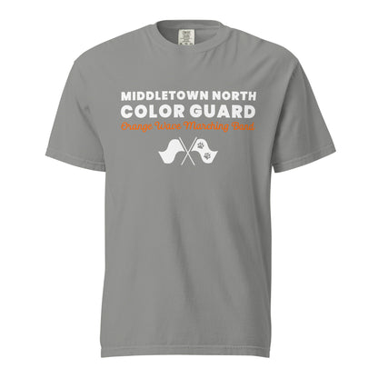 Signature | Comfort Colors T-Shirt | Orange Wave Marching Band | Modern Script Logo