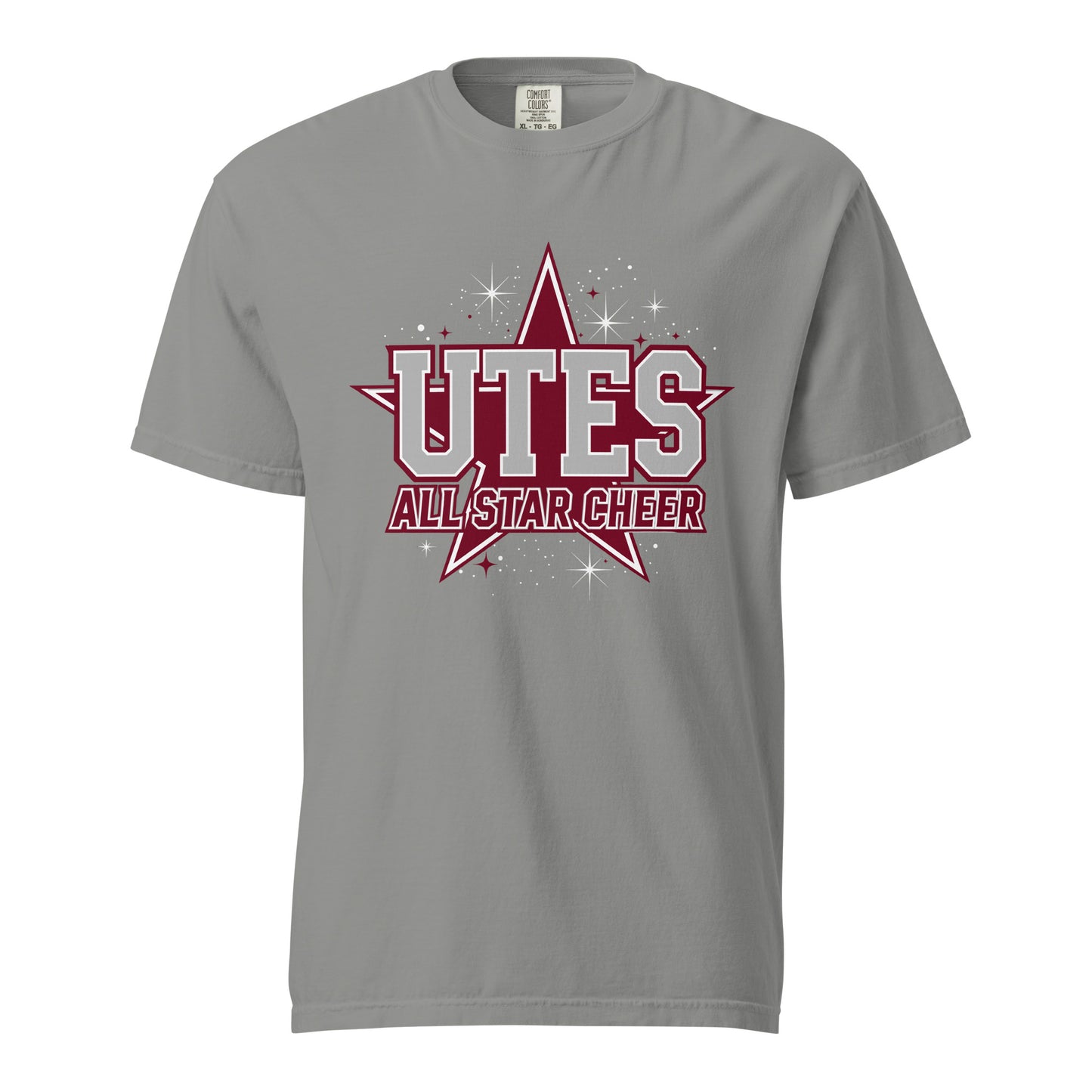 Signature | Comfort Colors T-Shirt | Utes Allstar Cheer | Crest Logo