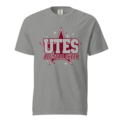 Signature | Comfort Colors T-Shirt | Utes Allstar Cheer | Crest Logo