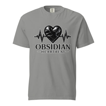 Signature | Comfort Colors T-Shirt | Obsidian Heartbeat | Pulse Athletics Logo
