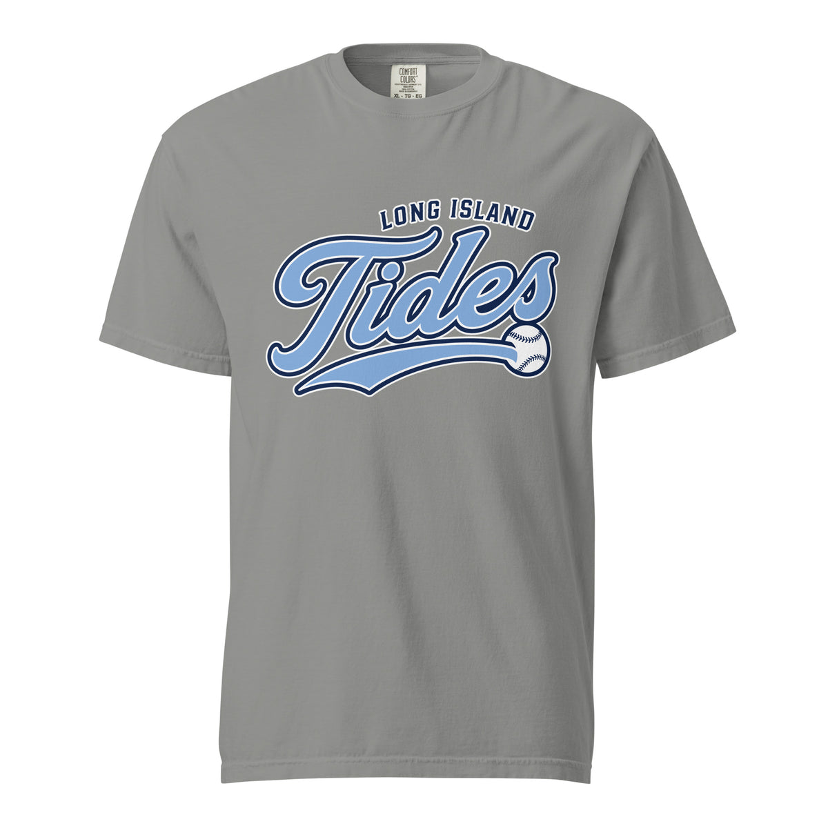 Signature | Comfort Colors T-Shirt | Long Island Tides Baseball | Athletics Logo