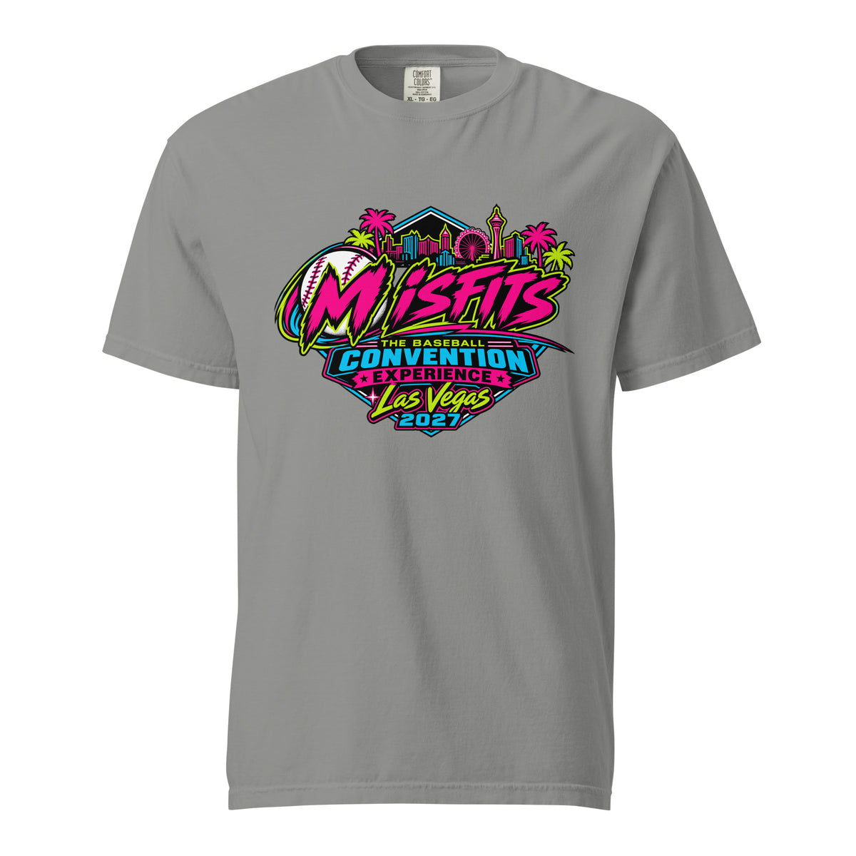 Signature | Comfort Colors T-Shirt | Misfits Baseball | Crest Logo