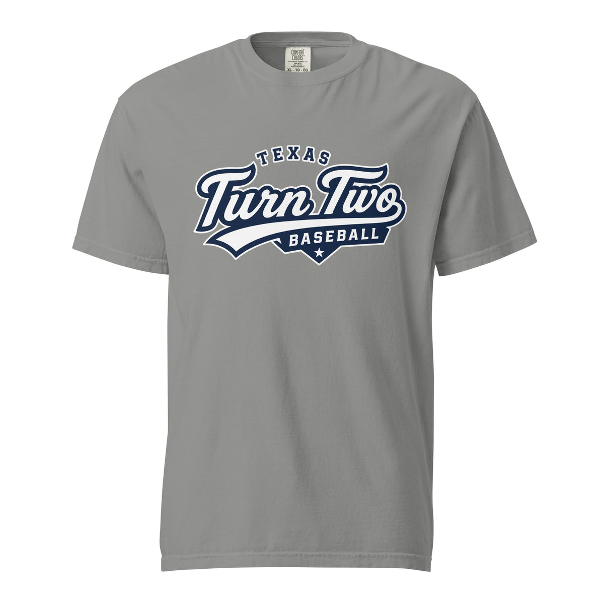Signature | Comfort Colors T-Shirt | Texas Turn Two Baseball | Athletics Logo