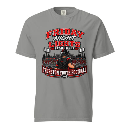 Signature | Comfort Colors T-Shirt | Thurston Youth Football | Vanguard Logo