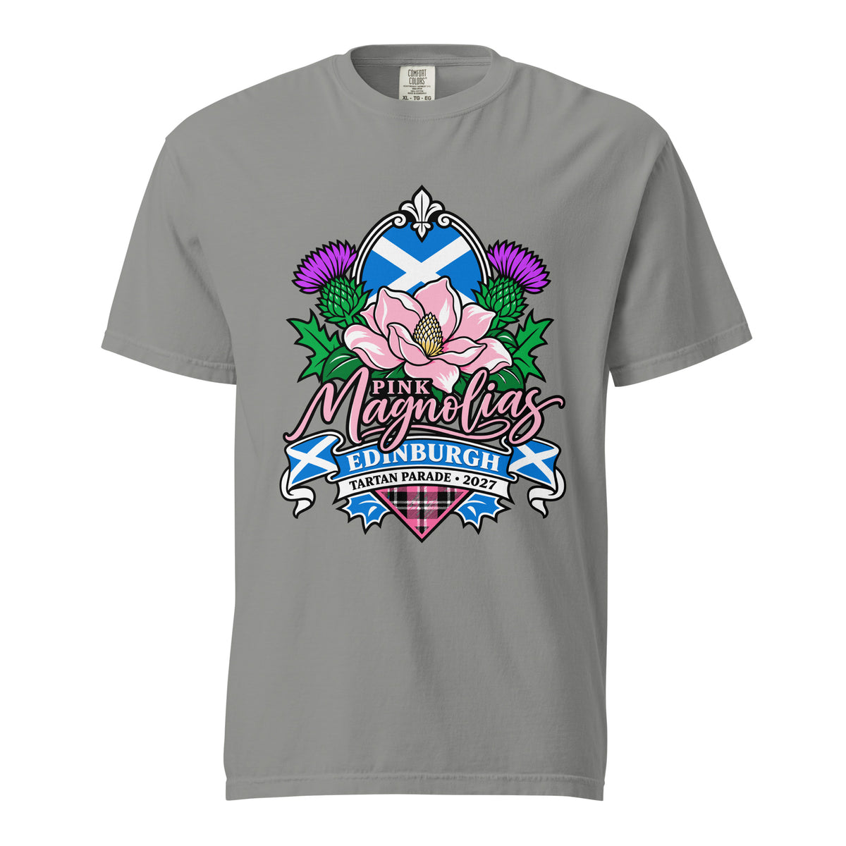 Signature | Comfort Colors T-Shirt | Pink Magnolias Dance | Valor Logo