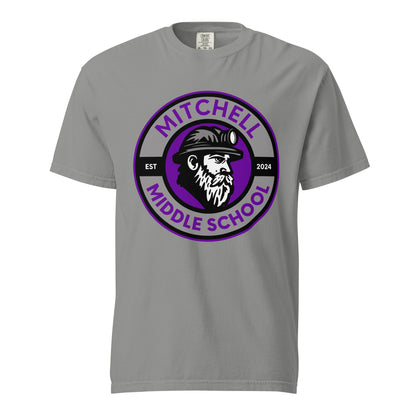 Signature | Comfort Colors T-Shirt | Mitchell Middle School Softball | Badge Logo