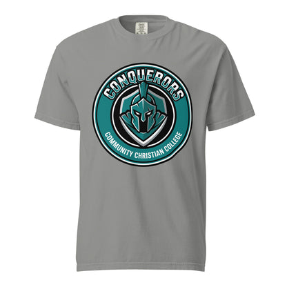 Signature | Comfort Colors T-Shirt | Community Christian College | Badge Logo