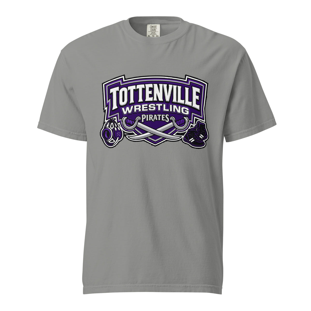 Signature | Comfort Colors T-Shirt | Tottenville wrestling club | Vanguard Logo