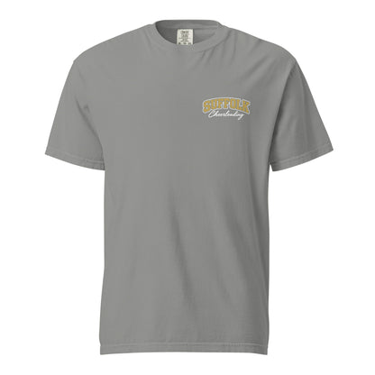 Signature | Comfort Colors T-Shirt | Suffolk University Cheerleading | Valor Logo