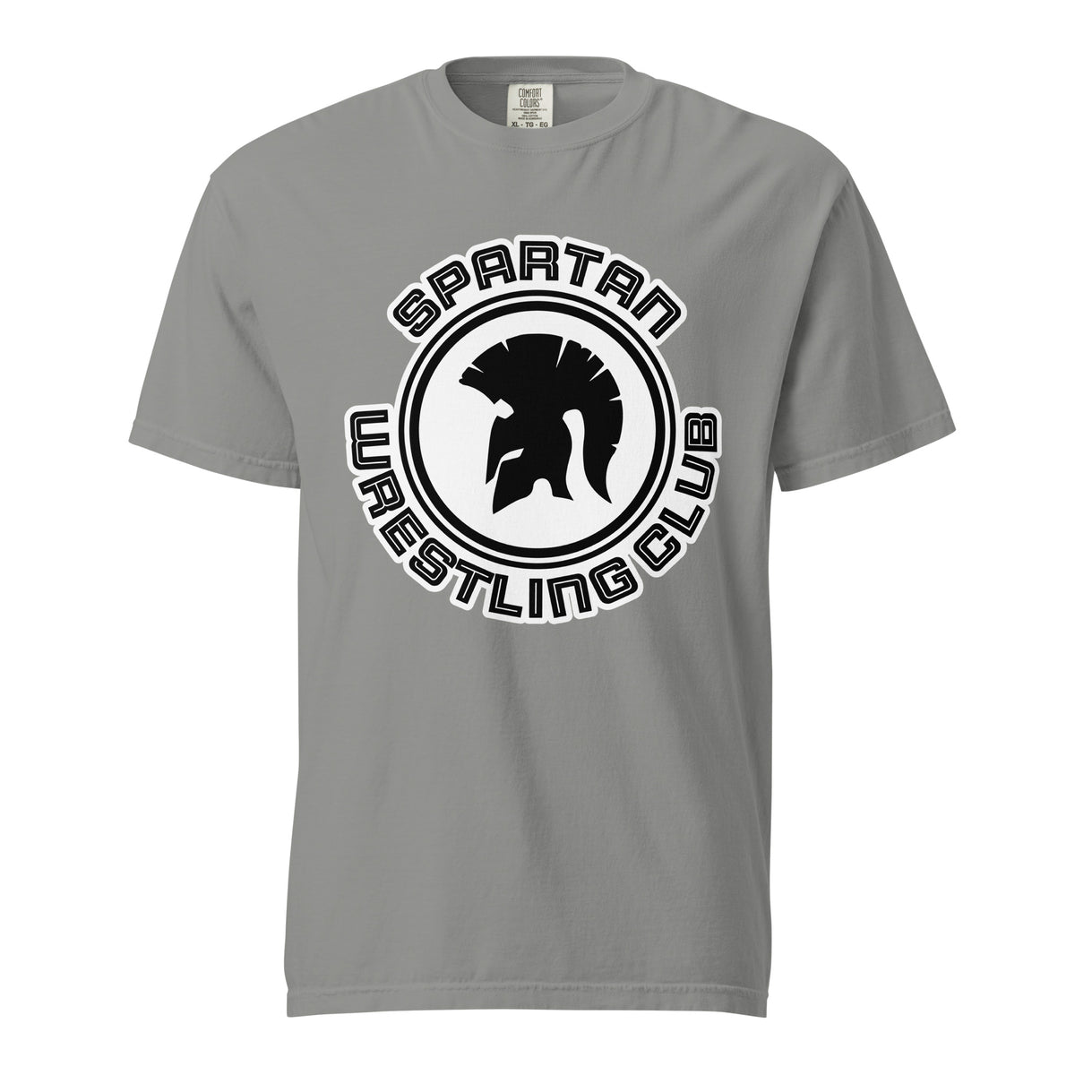 Signature | Comfort Colors T-Shirt | Spartan Wrestling Club | Crest Logo
