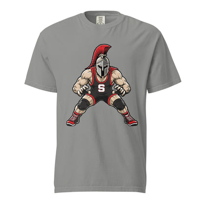 Signature | Comfort Colors T-Shirt | Spartan Wrestling Club | Mascot Logo