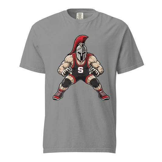 Signature | Comfort Colors T-Shirt | Spartan Wrestling Club | Mascot Logo