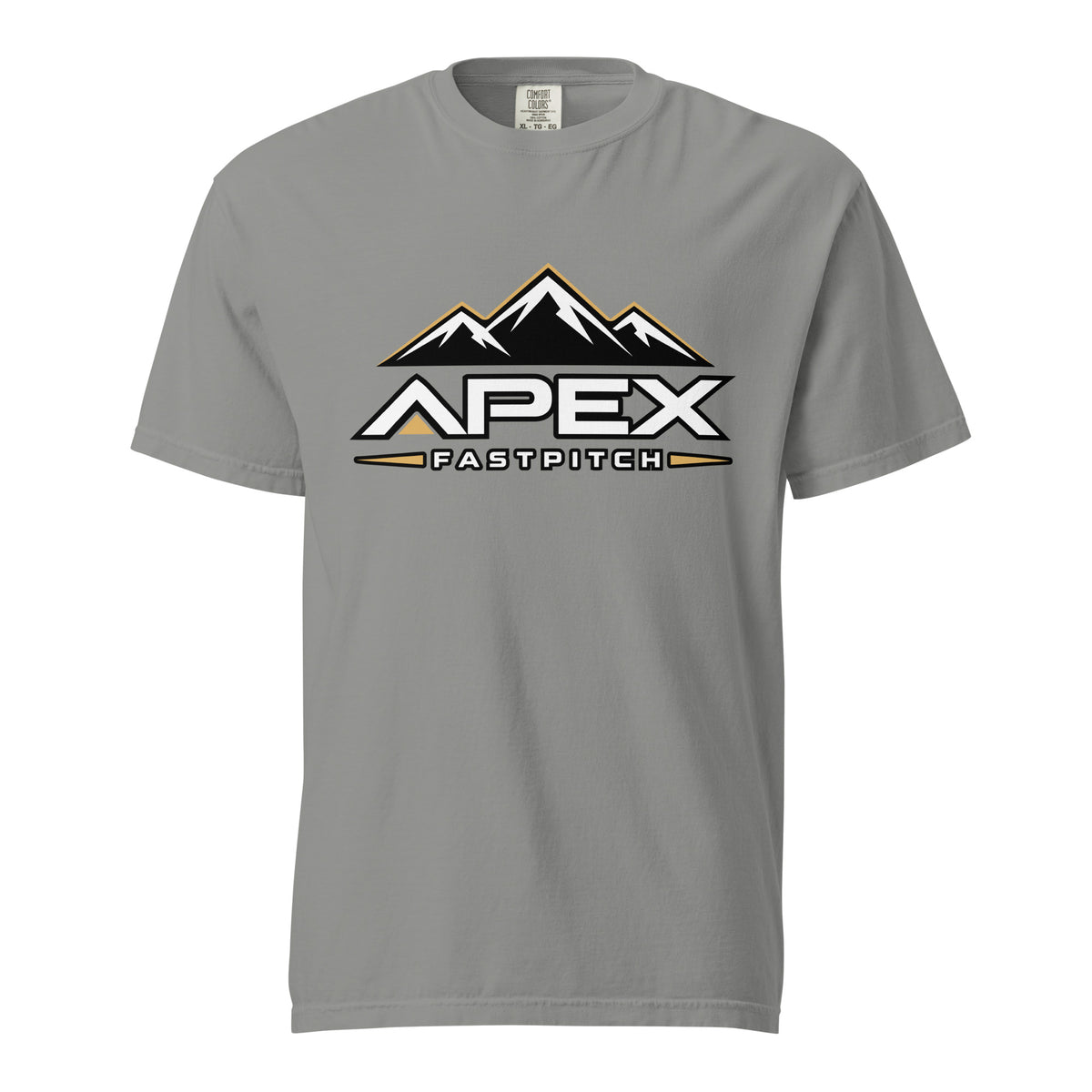 Signature | Comfort Colors T-Shirt | Apex Fastpitch | Crest Logo