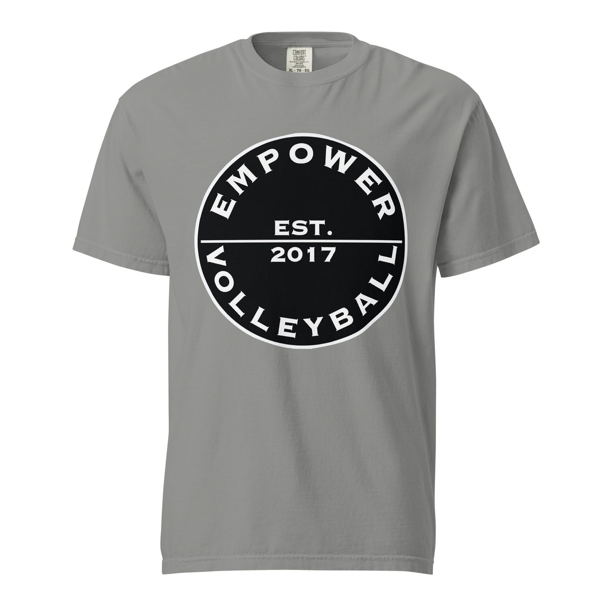 Signature | Comfort Colors T-Shirt | Empower Volleyball Club | Alpha Spike Logo