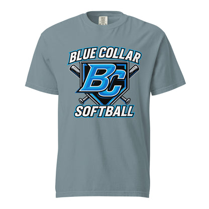 Signature | Comfort Colors T-Shirt | Blue Collar Softball 2034 | Shield Logo