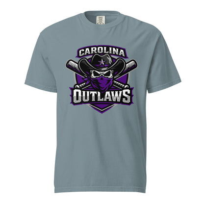 Signature | Comfort Colors T-Shirt | Carolina Outlaws Baseball | Shield Logo