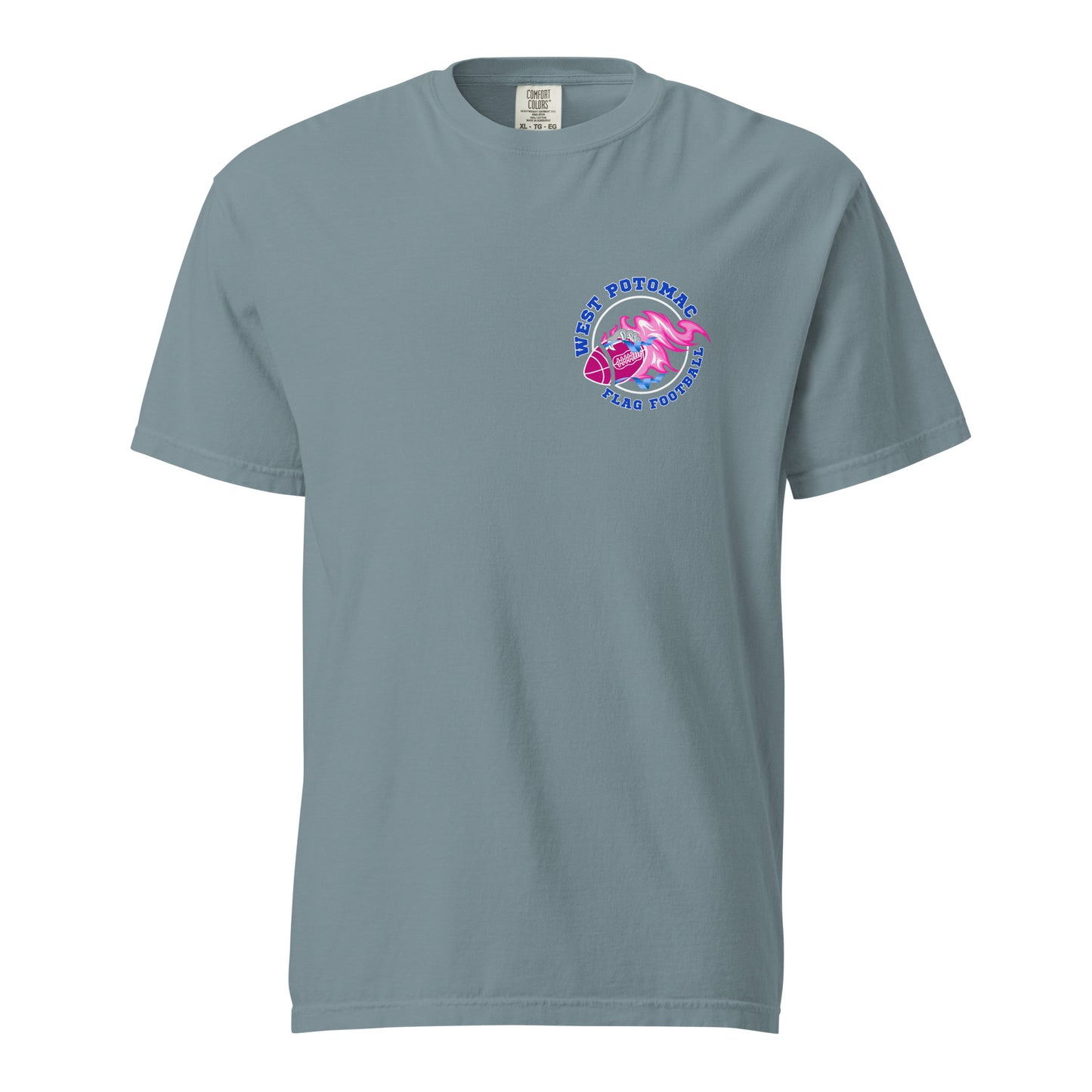Signature | Comfort Colors T-Shirt | West Potomac Flag Football | Emblem Logo