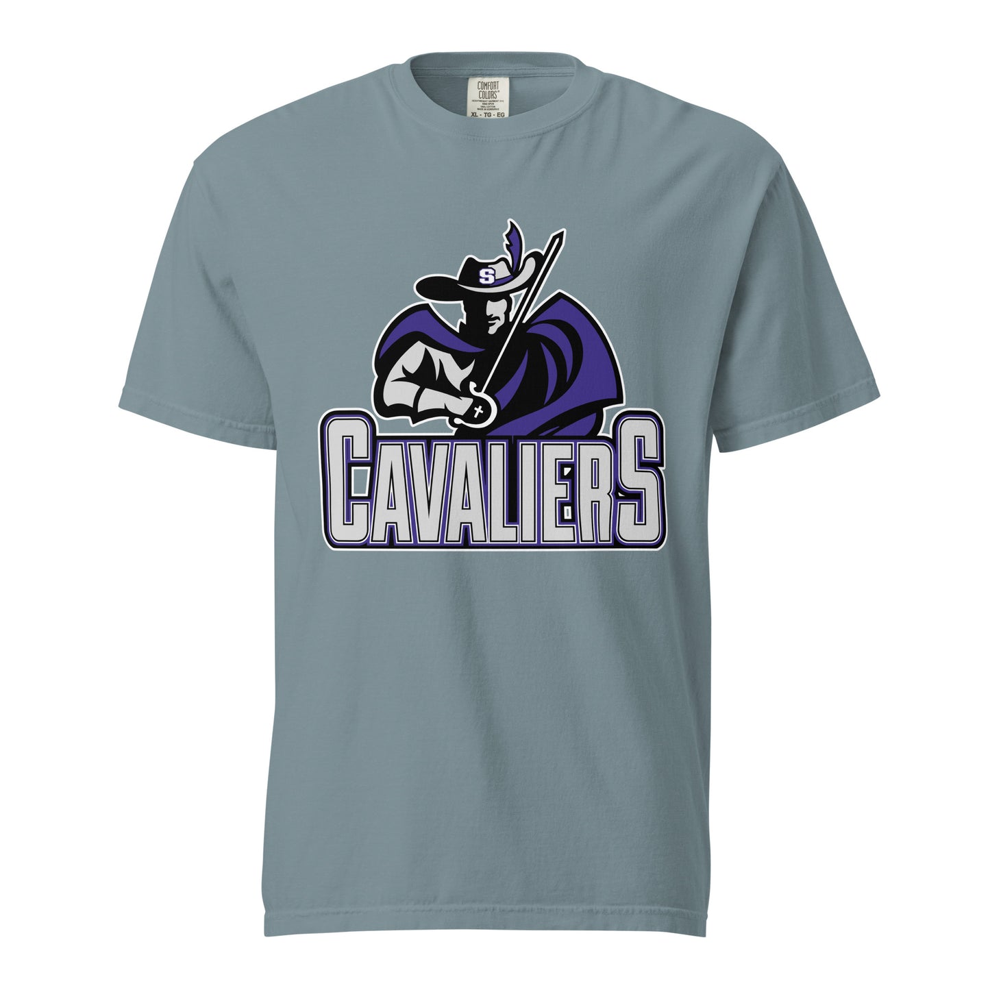 Signature | Comfort Colors T-Shirt | Saint Thomas More | Cavalier Vanguard Logo