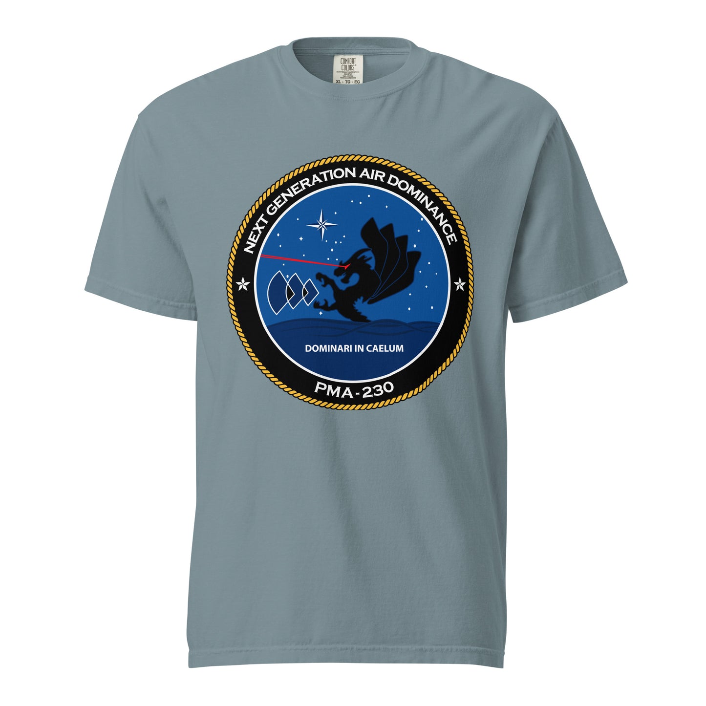 Signature | Comfort Colors T-Shirt | Next Generation Air Dominance | Badge Logo