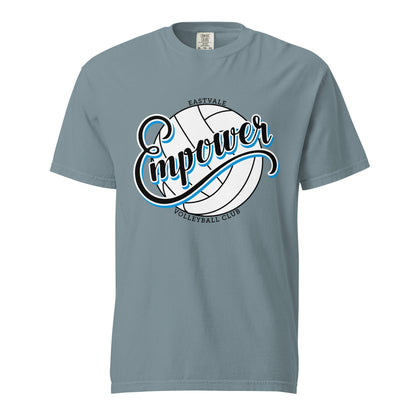 Signature | Comfort Colors T-Shirt | Empower Volleyball Club | Emblem Logo