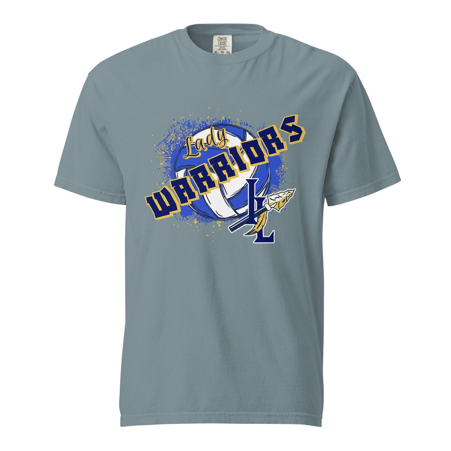 Signature | Comfort Colors T-Shirt | Indian Land Middle School Volleyball | Vanguard Warriors Logo