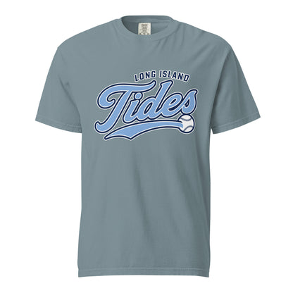 Signature | Comfort Colors T-Shirt | Long Island Tides Baseball | Athletics Logo