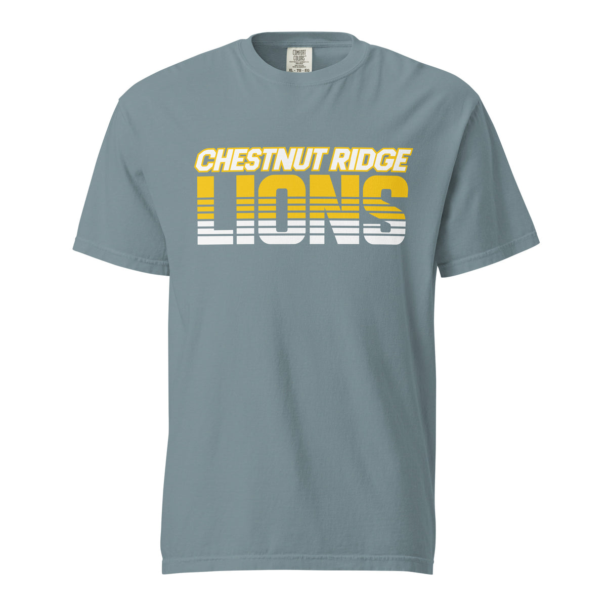 Signature | Comfort Colors T-Shirt | Chestnut Ridge Lions Football | Script Logo