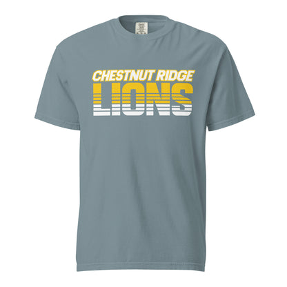 Signature | Comfort Colors T-Shirt | Chestnut Ridge Lions Football | Script Logo