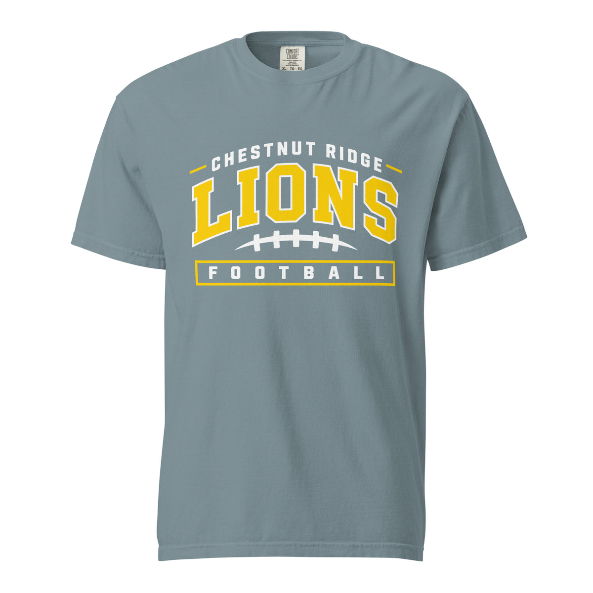 Signature | Comfort Colors T-Shirt | Chestnut Ridge Lions Football | Valor Logo
