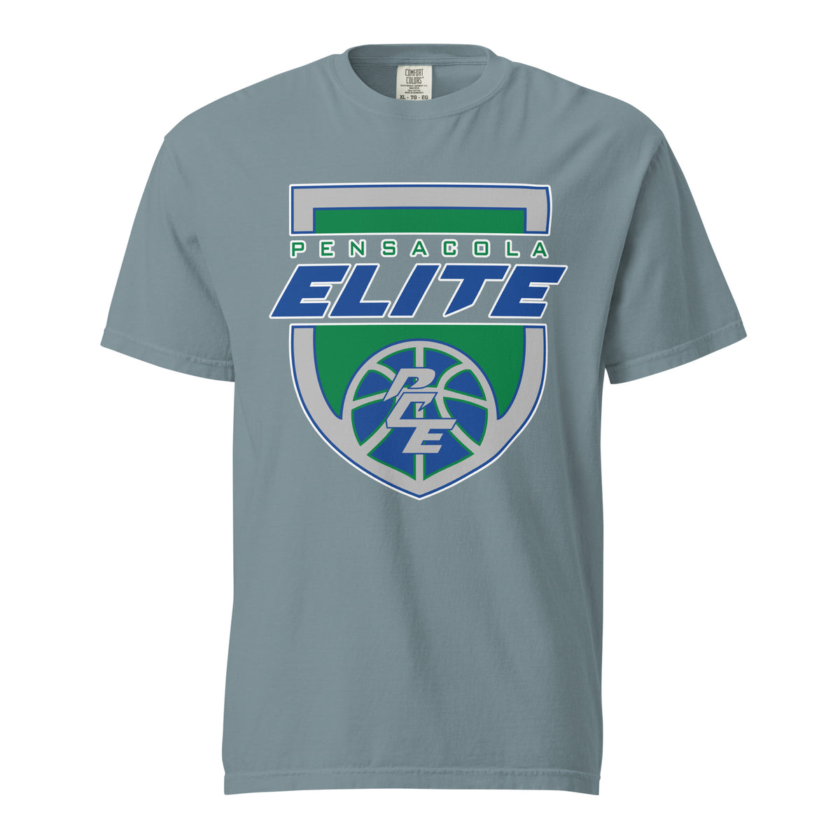 Signature | Comfort Colors T-Shirt | Pensacola Elite Inc. | Shield Logo