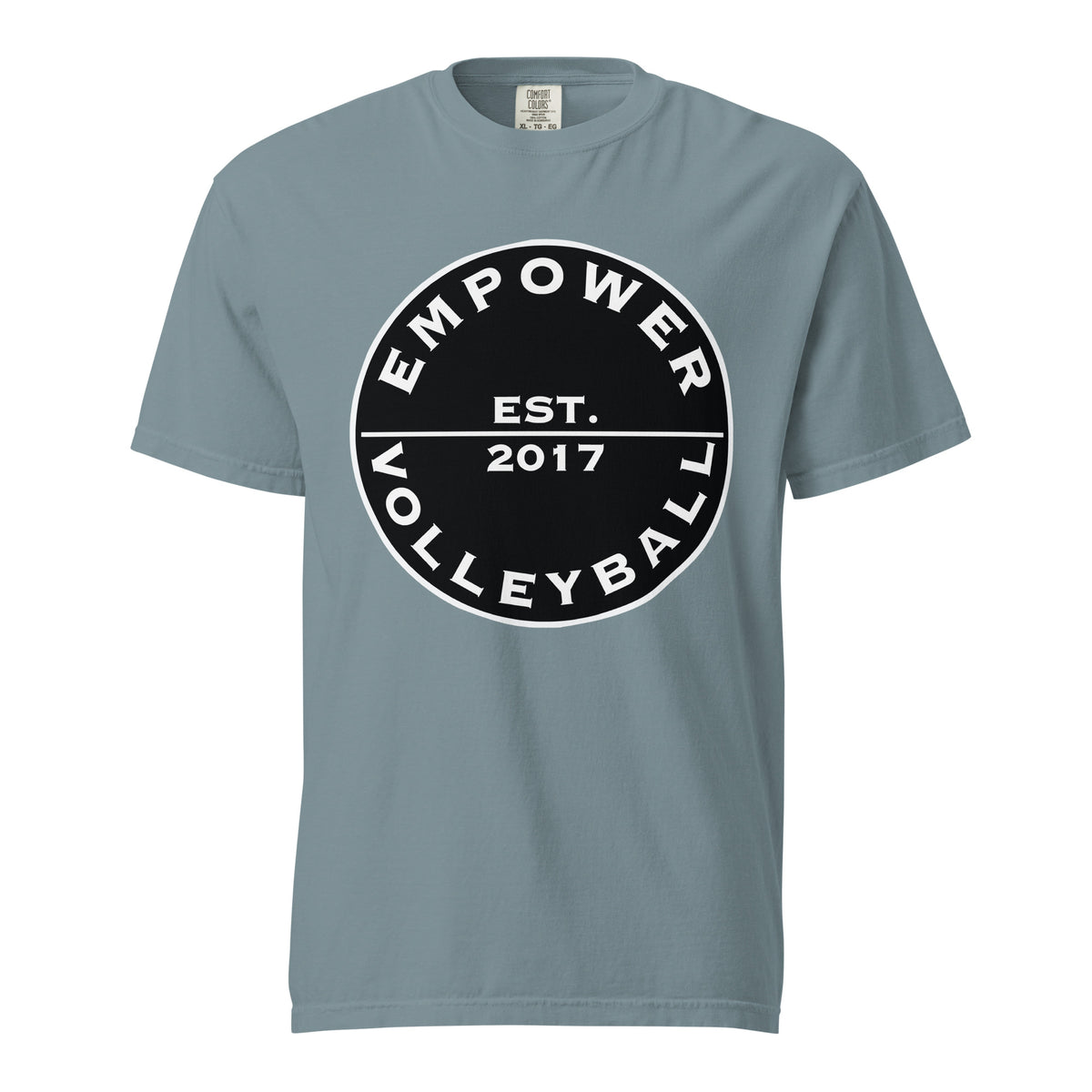 Signature | Comfort Colors T-Shirt | Empower Volleyball Club | Alpha Spike Logo