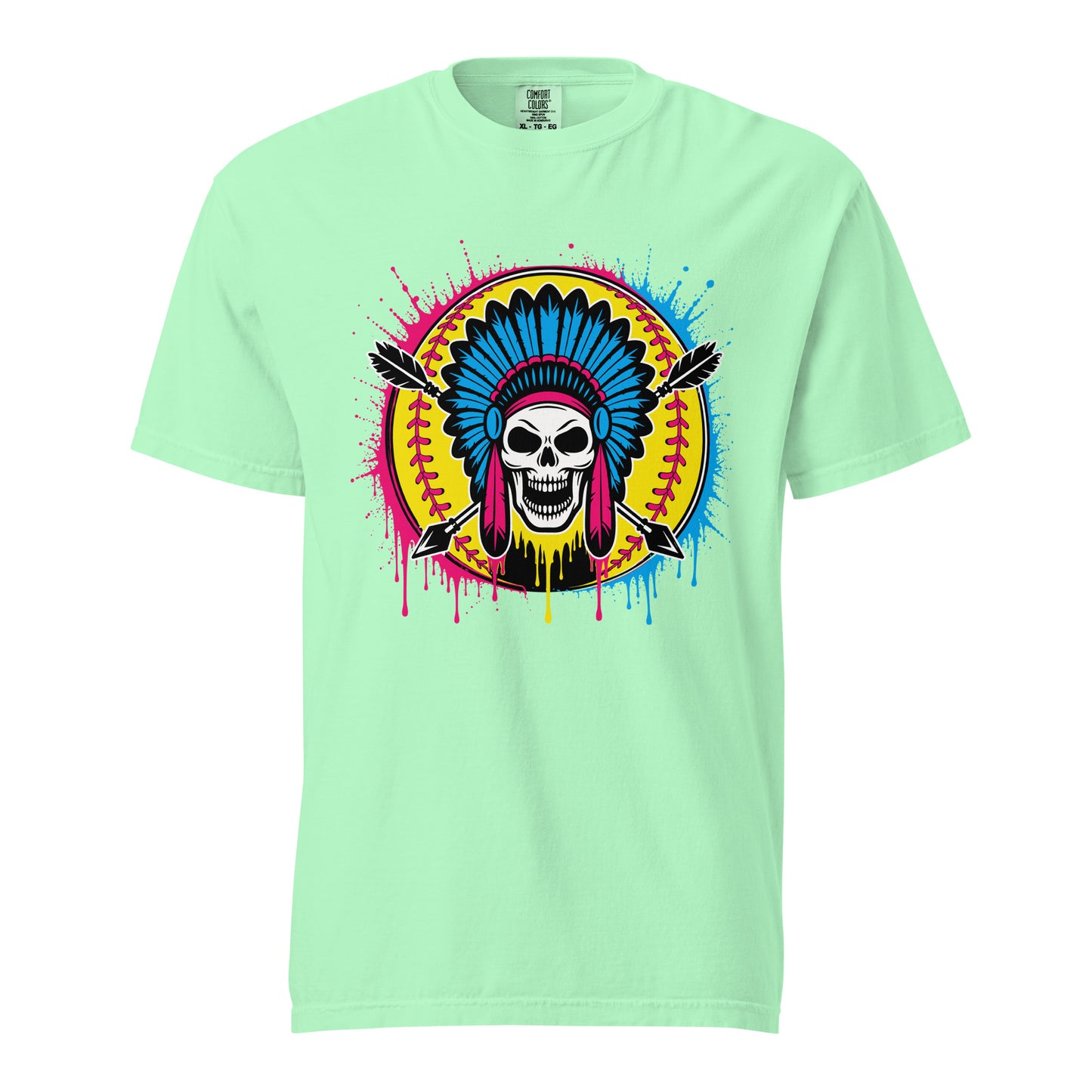 Signature | Comfort Colors T-Shirt | Savage Softball | Emblem Logo