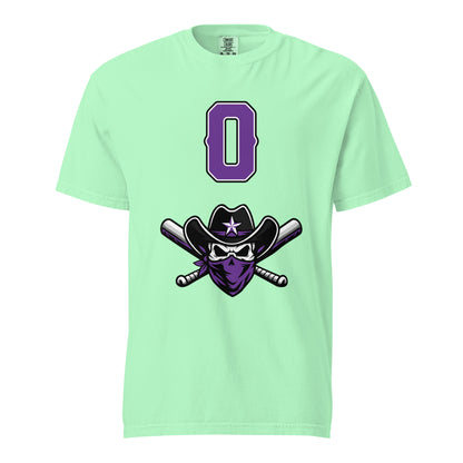 Signature | Comfort Colors T-Shirt | Carolina Outlaws Baseball | Purple Renegades Logo