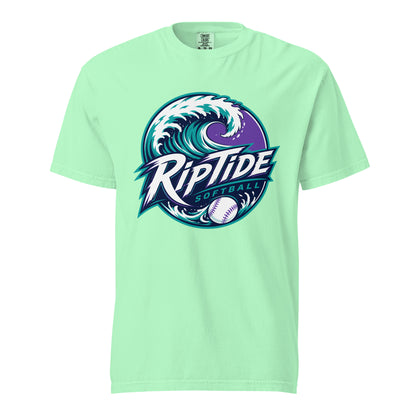 Signature | Comfort Colors T-Shirt | RipTide Softball | Emblem Logo