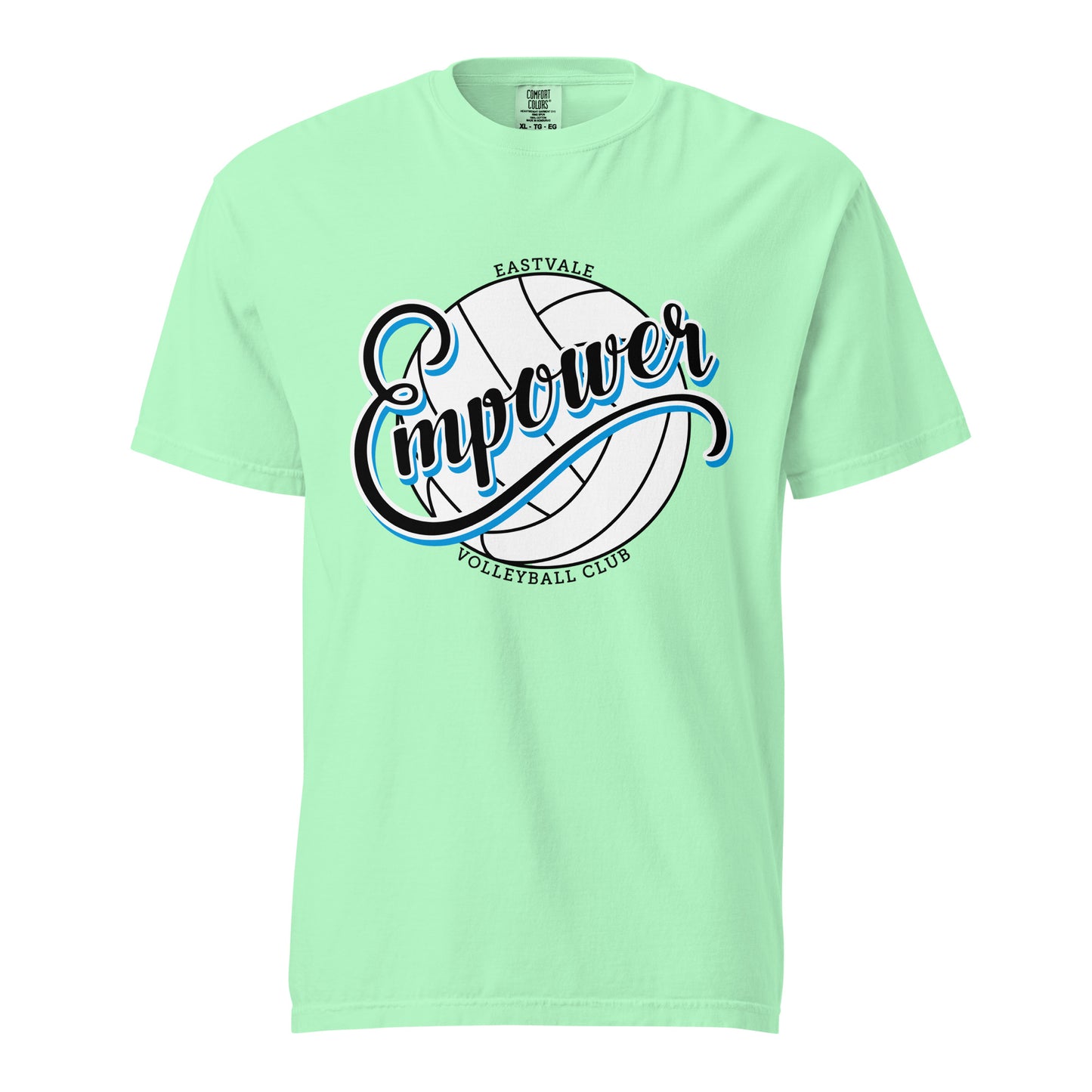 Signature | Comfort Colors T-Shirt | Empower Volleyball Club | Emblem Logo